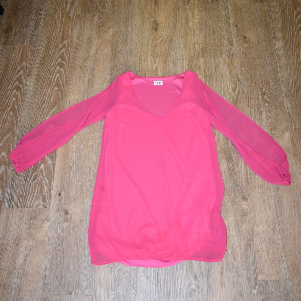 Pink split sleeve Tobi Dress